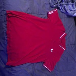 True Religion Red Polo Size L